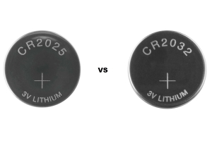 CR2025 VS.CR2032 סוללה