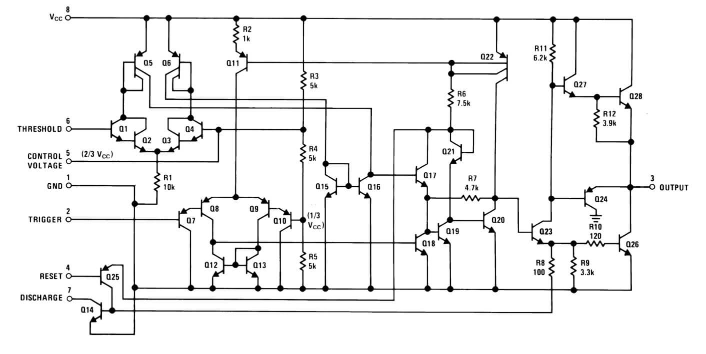 555 Timer Schematic Diagram