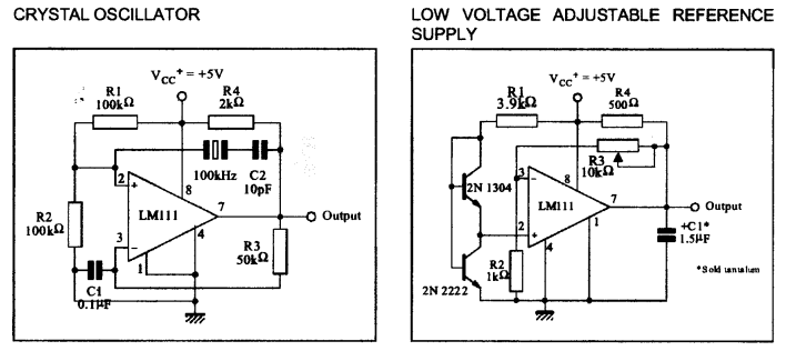 LM311D Typical Apllication Schematic 1.